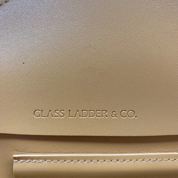 Glass & Ladder Katherine Tech Roll Up Honey Brown Vegan Leather Fold Organizer - Picture 5 of 6